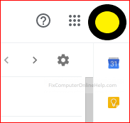 Google account icon at top right
