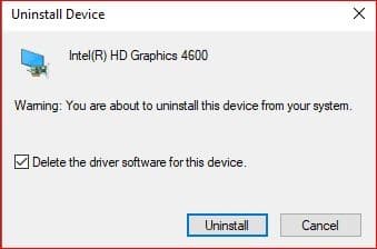 device manager - uninstall - delete driver software for this device