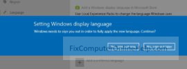 windows 10 - sign out after changing display language